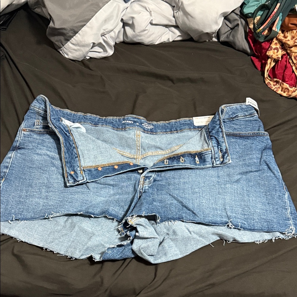 Old Navy Blue Jean Short Sky High A Line